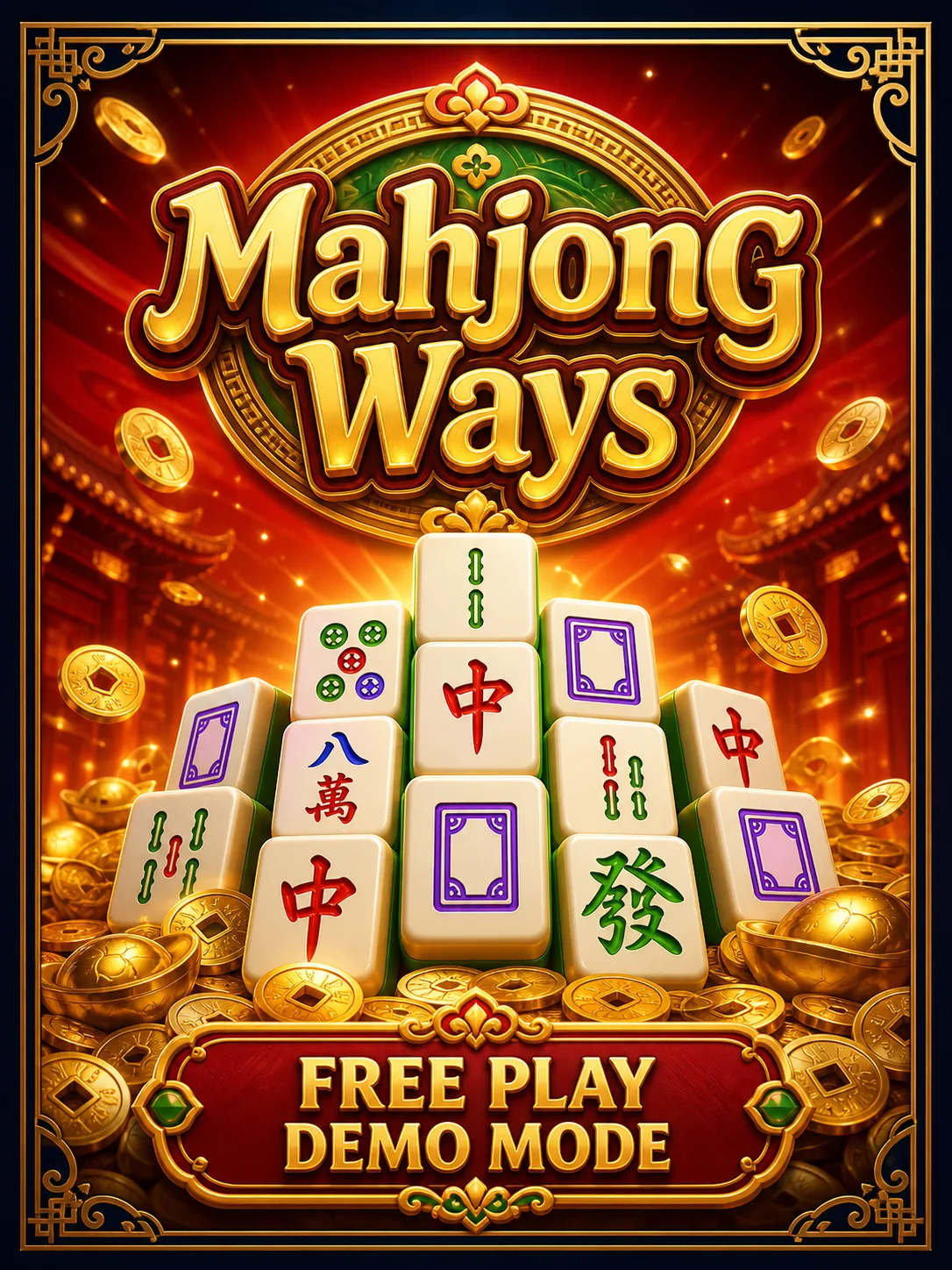 Start the Mahjong Ways demo free - screen showing virtual credit